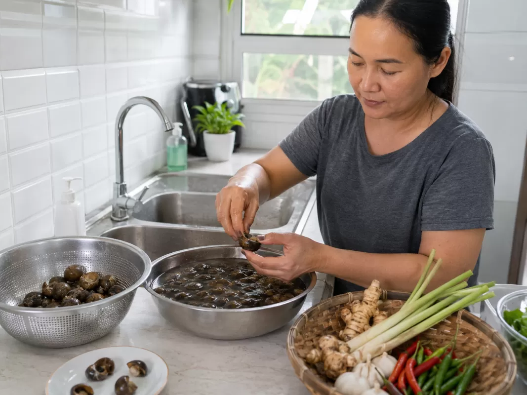 Ăn ốc luộc có bị nhiễm giun sán không?